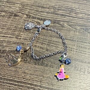 DISNEY Silver Charm Bracelet with Charms